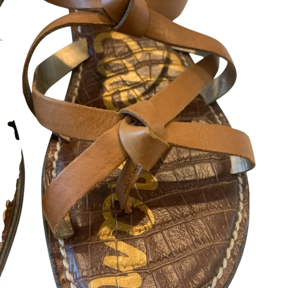 Sam Edelman Tan Strappy Sandals - Picture 2 of 4